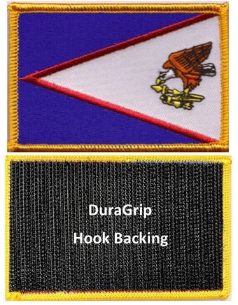 American Samoa flag with DuraGrip hook backing