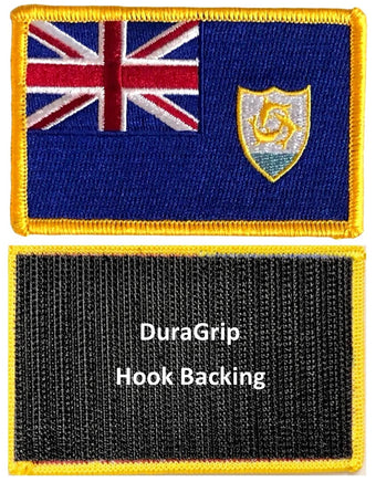 Anguilla flag with DuraGrip hook backing