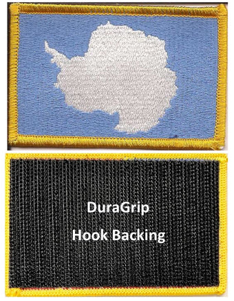 Antarctica flag with DuraGrip hook backing