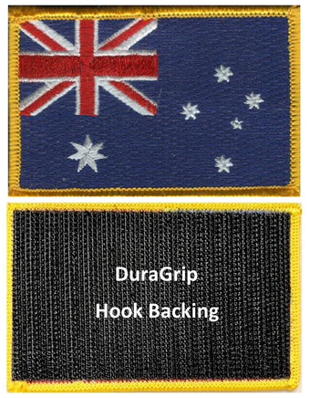 Australia flag with DuraGrip hook backing