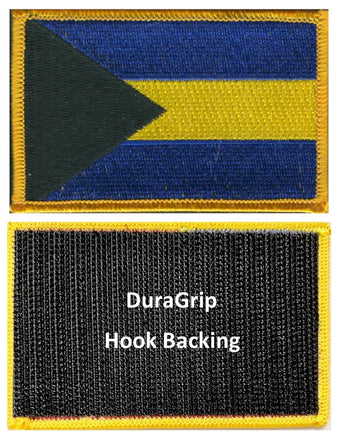 Bahamas flag with DuraGrip hook backing