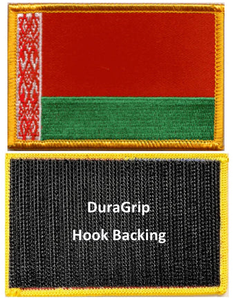 Belarus flag with DuraGrip hook backing