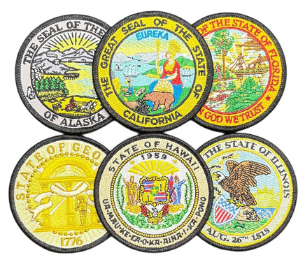 USA State Seal Patches