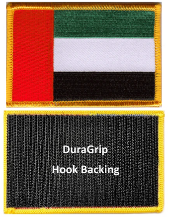 United Arab Emirates flag patch with DuraGrip hook backing