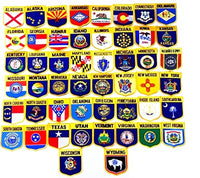 State shield flag patch set