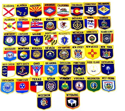 State shield flag patch set