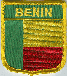 Benin Shield Patch - Green background 