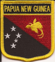 Papua New Guinea Flag Patch - Shield