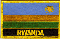 Rwanda Flag Patch - With Name