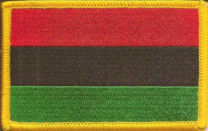 African American Flag Patch - Rectangle