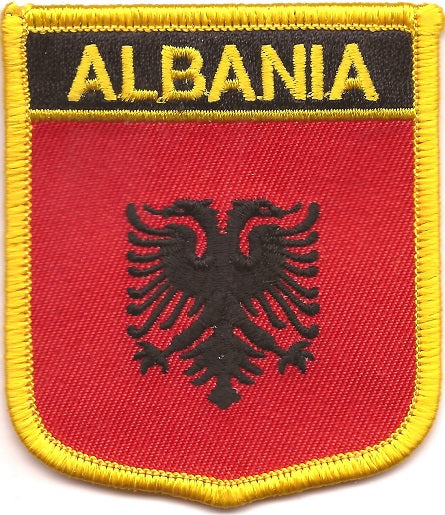 Albania Flag Patch - Shield