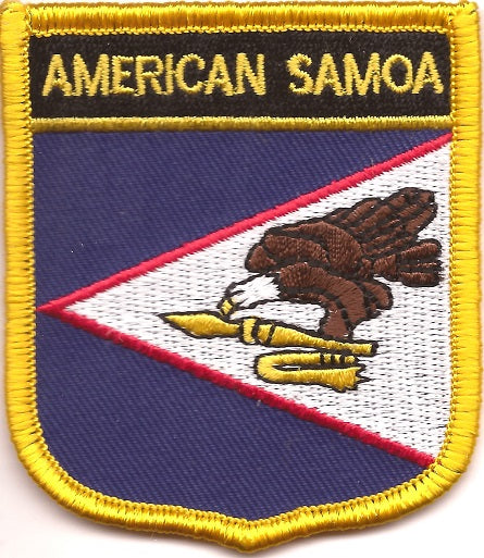 American Samoa Flag Patch - Shield