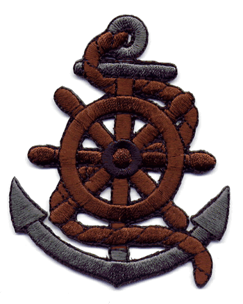 Anchor with Ship Wheel