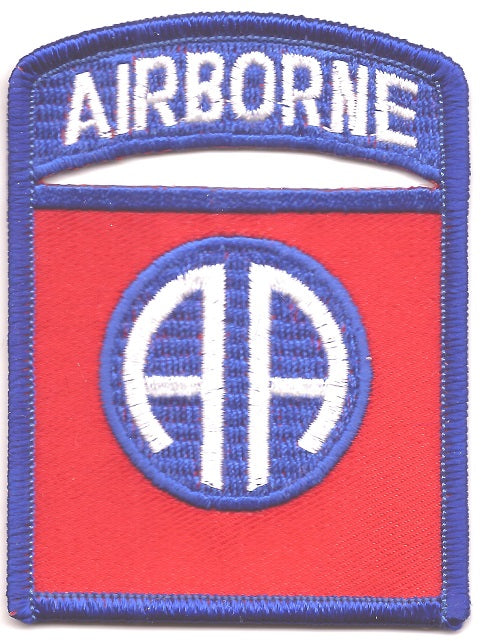 Army Airborne Patch - Red & Blue