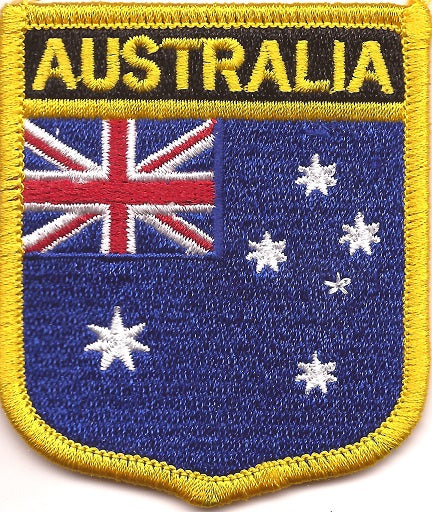 Australia Flag Patch - Shield