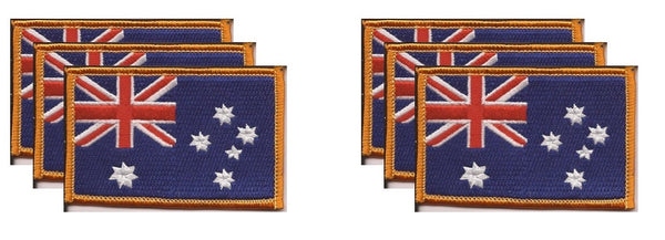 PACK of 6<br>Australian Flag Patches