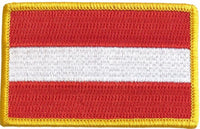 Austria Flag Patch - Rectangle