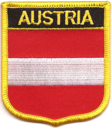 Austria Flag Patch - Shield