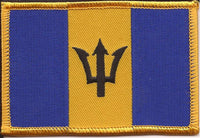 Barbados Flag Patch - Rectangle