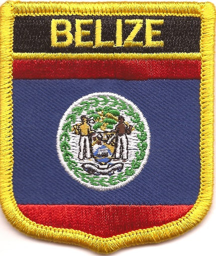 Belize Flag Patch - Shield