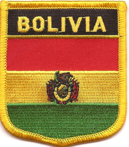 Bolivia Flag Patch - Shield