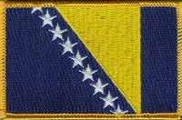 Bosnia Flag Patch - Rectangle 