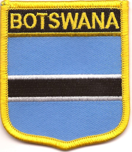 Botswana Flag Patch - Shield