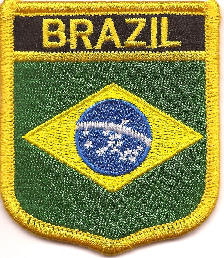 Brazil Flag Patch - Shield