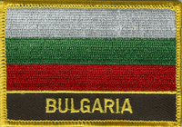 Bulgaria Flag Patch - Rectangle With Name