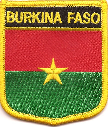 Burkina Faso Flag Patch - Shield