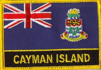 Cayman Island Flag Patch w/ name