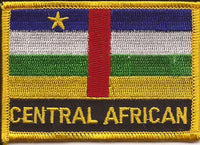 Central African Republic Flag Patch - Rectangle With Name