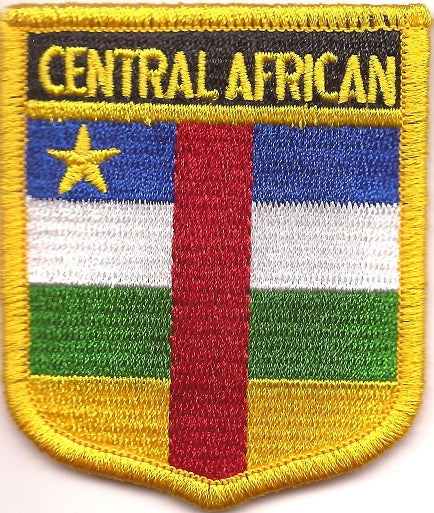 Central African Republic Flag Patch - Shield