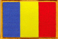 Chad Flag Patch - Rectangle