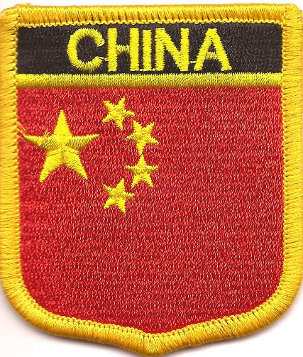 China Flag Patch - Shield