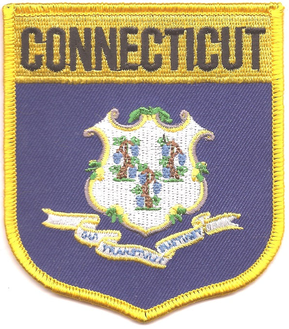 Connecticut Flag Shield Patch