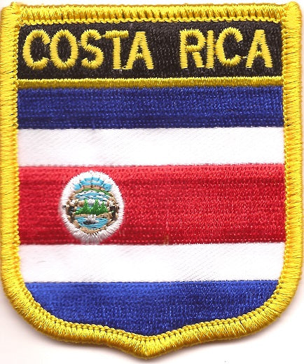 Costa Rica Flag Patch - Shield