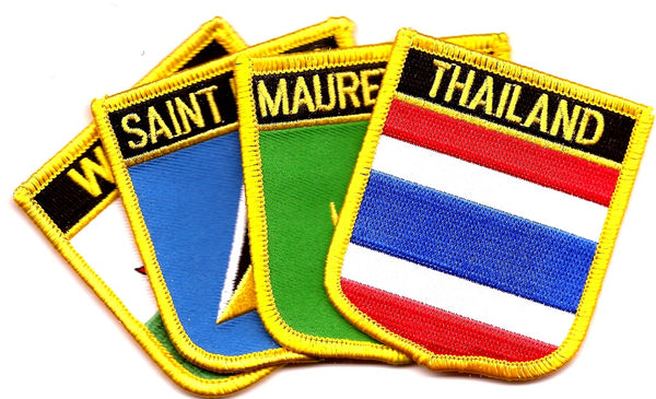 Country Flag Patches - Shield