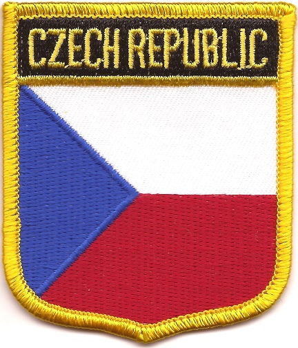 Czech Republic Flag Patch - Shield
