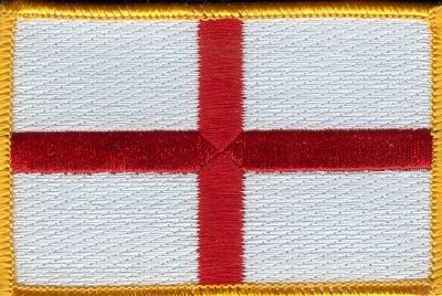 England St. Georges Cross Flag Patch - Rectangle