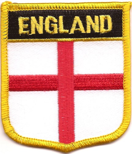 England St. Georges Cross Flag Patch - Shield
