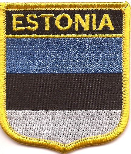 Estonia Flag Patch - Shield