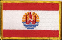 French Polynesia Flag Patch - Rectangle