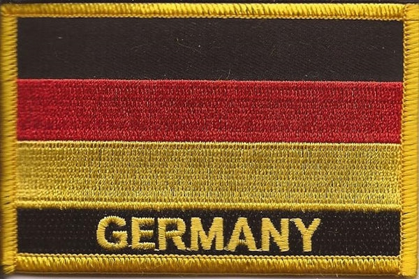Germany Flag Patch - Rectangle With Name