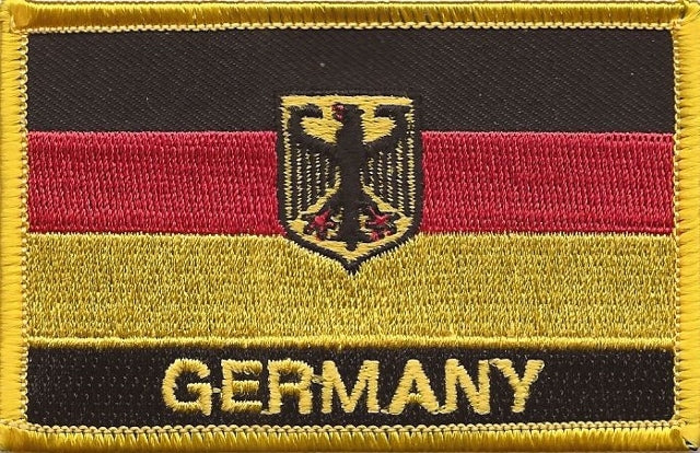 Germany w/Eagle Flag Patch - With Name