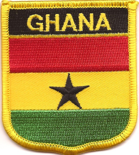 Ghana Flag Patch - Shield