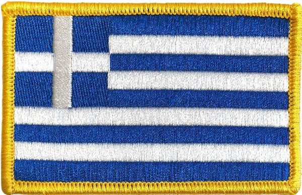 Greece Flag Patch - Rectangle 