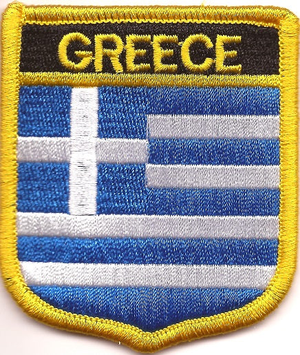 Greece Flag Patch - Shield