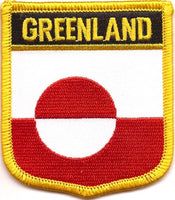 Greenland Flag Patch - Shield
