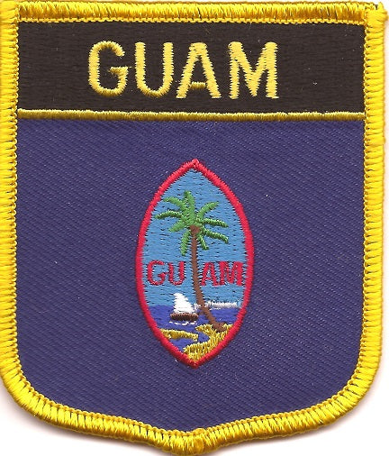 Guam Flag Patch - Shield
